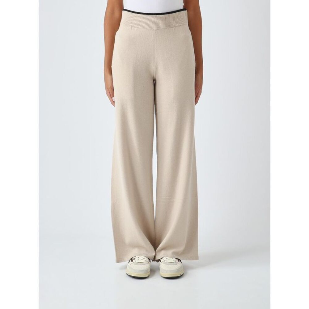 Pinko Women Pinko High-Waisted Wool And Cashmere Knit Palazzo Trousers